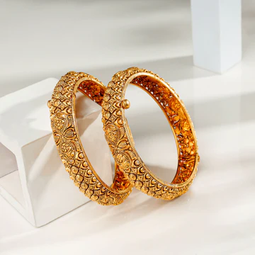 Isha Leaf Motif Design Bangles